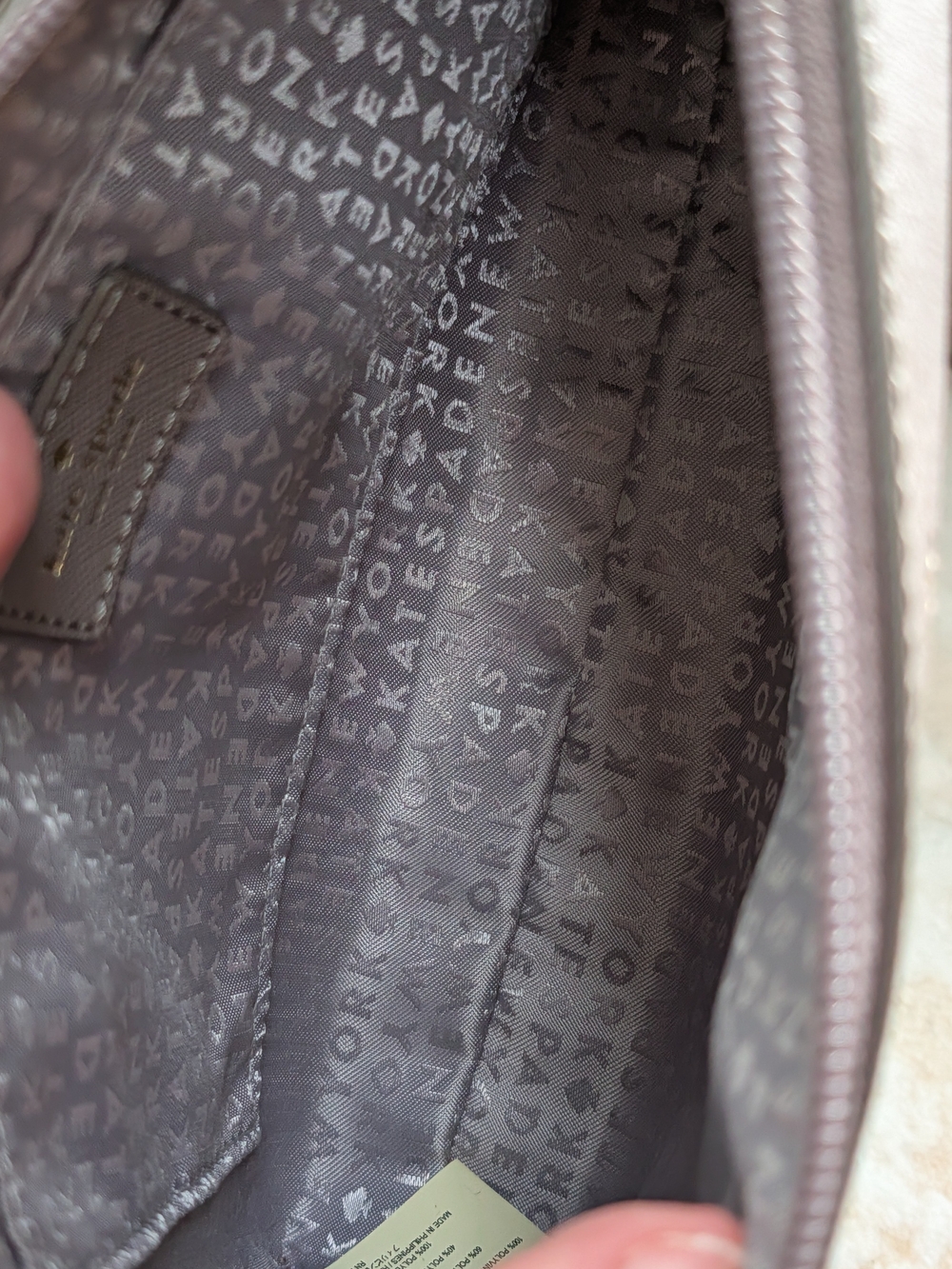 Kate Spade New York Grey Greta Court Ramey City Glitter Crossbody Bag NWOT - Picture 8 of 10
